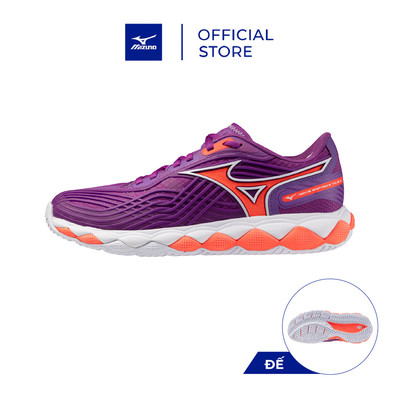 Giày Tennis Nữ WAVE ENFORCE TOUR AC Dahlia/Trắng/Cam cháy - 61GA260168