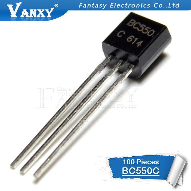 100 chiếc BC550C TO-92 BC550 TO92 550C bóng bán dẫn triode mới