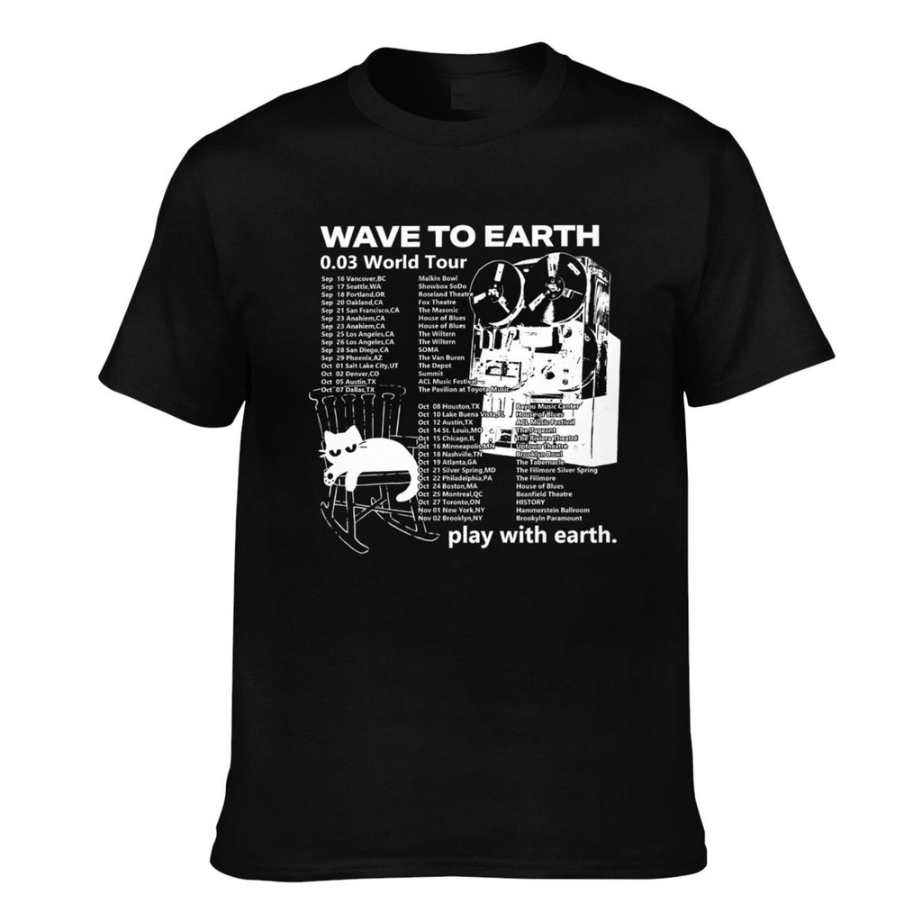 Thời trang nam thường ngày Wave To Earth 0,03 World Tour (1) Áo thun mát mẻ mùa hè