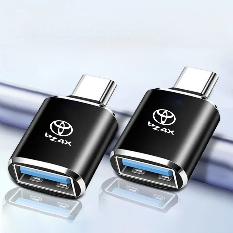 Dành Cho Xe Toyota bZ4X 2025 USB-C Sang USB-A Adapter Type-C Nam Sang USB-A Cổng Bộ Chuyển Đổi OTG P