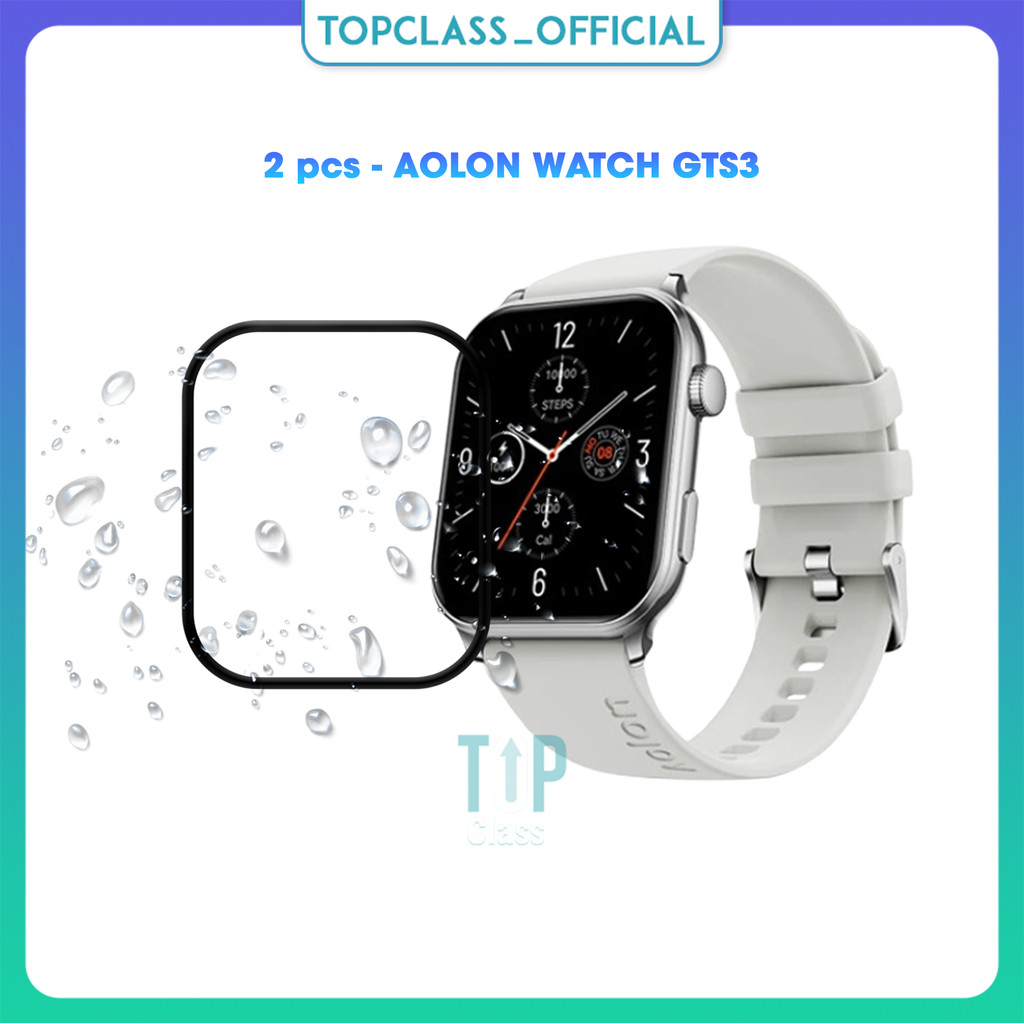 Bộ 2 Miếng Dán Bảo Vệ Màn Hình Kính Cường Lực Cho Đồng Hồ Thông Minh Aolon GTS3 GTS 3