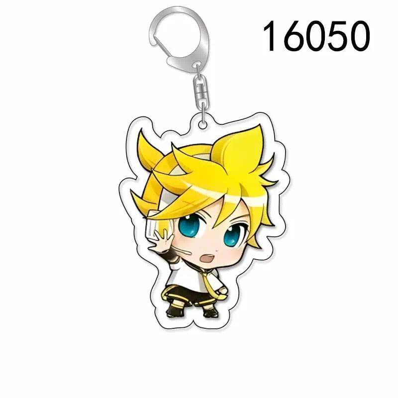 Hatsune Miku Vocal Anime Keychain Students Fan Gift Bag Charms Key Chain Hanging Face Móc Khóa Dày 4