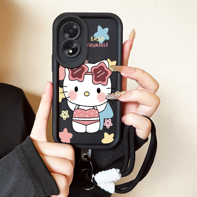Ốp Lưng Cho Điện Thoại Dây Chống Sốc OPPO A18 A38 A2x