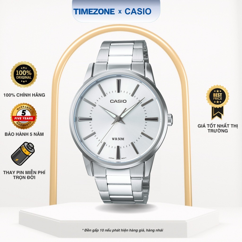 Đồng hồ Casio Chính Hãng MTP-1303D-7AV Dây Kim Loại - TIMEZONEVN