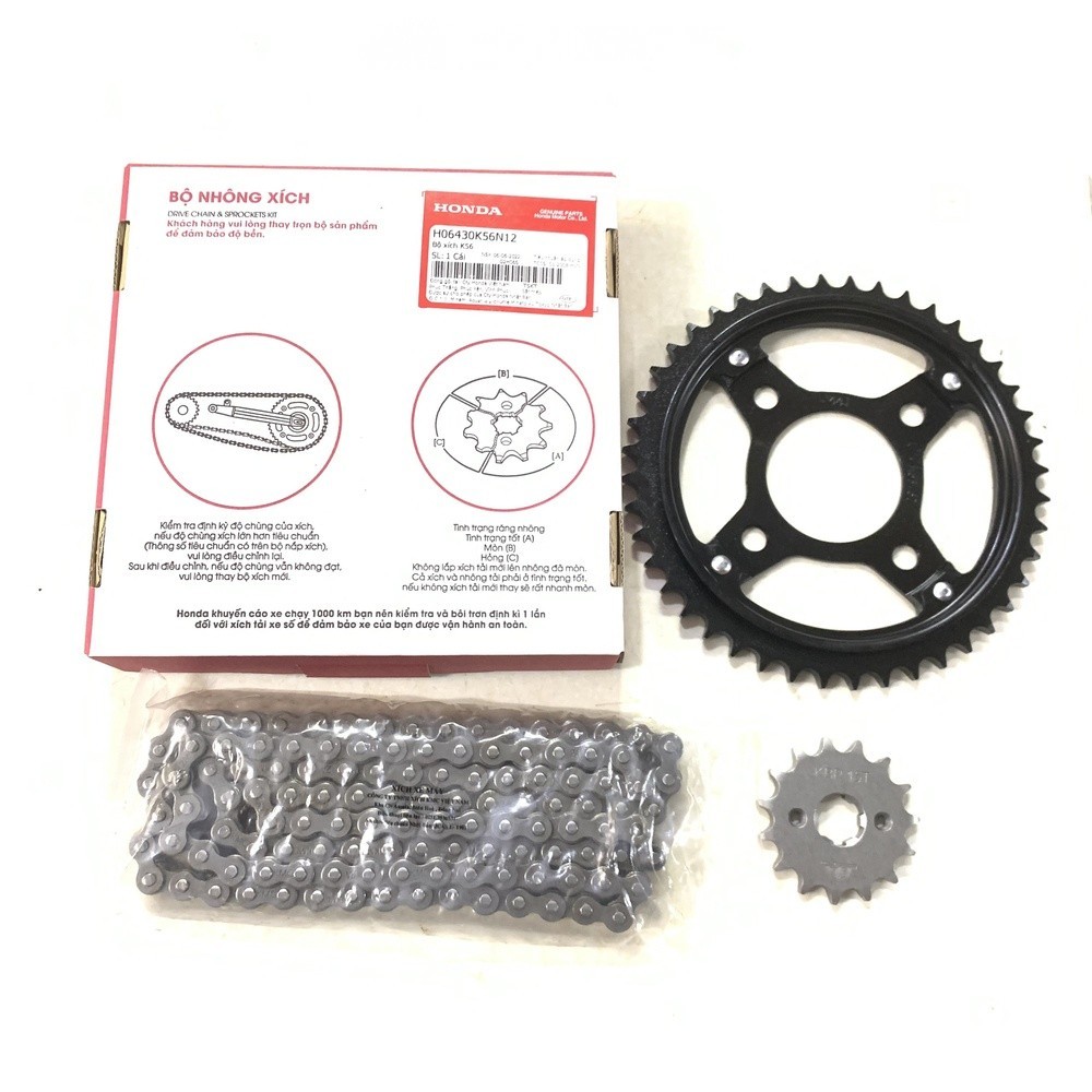 Bộ nhông xích (NSD) mã K56 Winner 150 / Winner X (H06430K56N12) HONDA MC