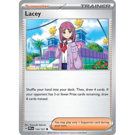 Thẻ Bài Pokemon Lacey - 114/131 - Uncommon