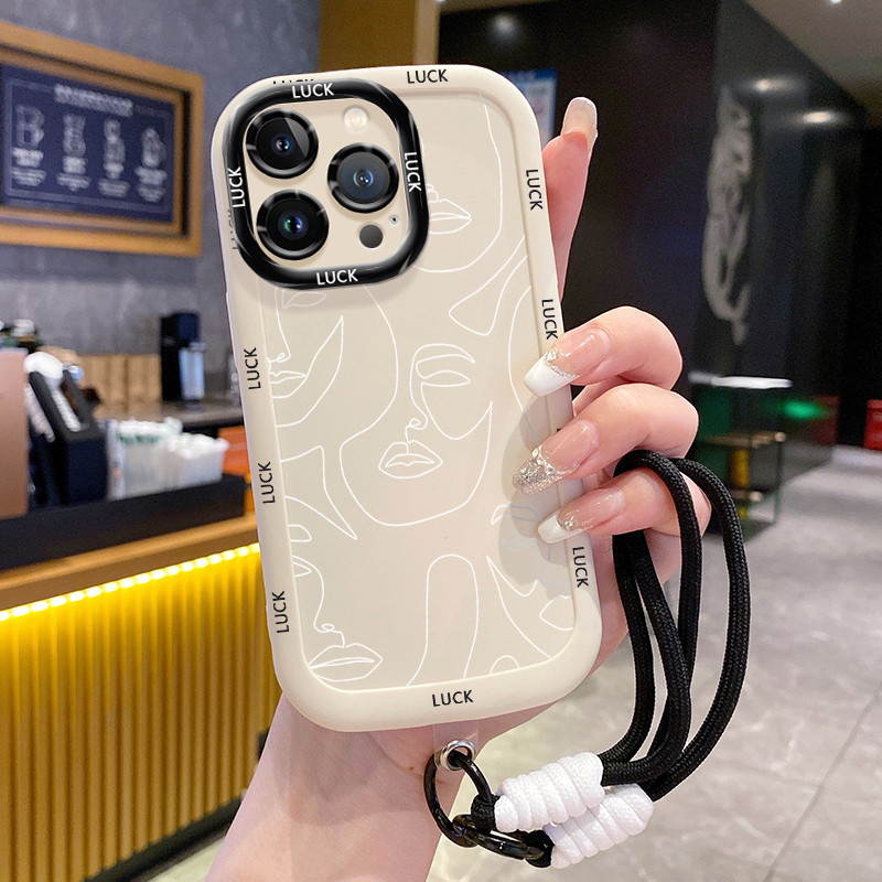 Ốp Lưng iPhone 11 11 Pro 11 Pro Max 12 12 Pro 12 Pro Max 13 13 Pro 13 Pro Max Case Với Lanyard Hoạt 