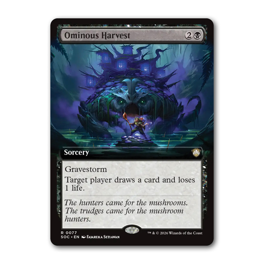 [MTG] Thu hoạch Ominous [SOC] [Đen] [Hiếm] [Bình thường] [ENG] [2026] (Magic: The Gathering)