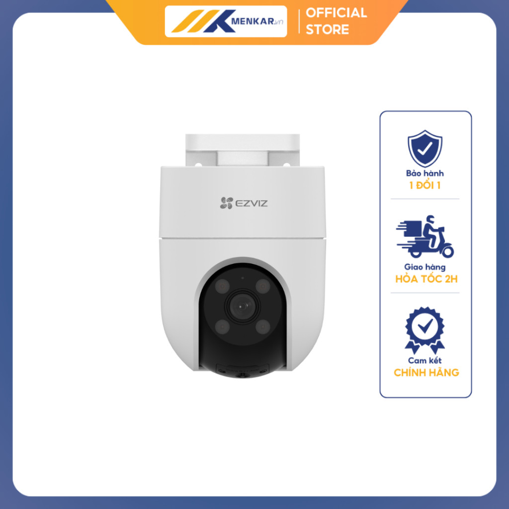 Camera EZVIZ H8C 2MP Tích Hợp Màu Ban Đêm, Xoay 360 Độ, Đàm Thoại 2 Chiều