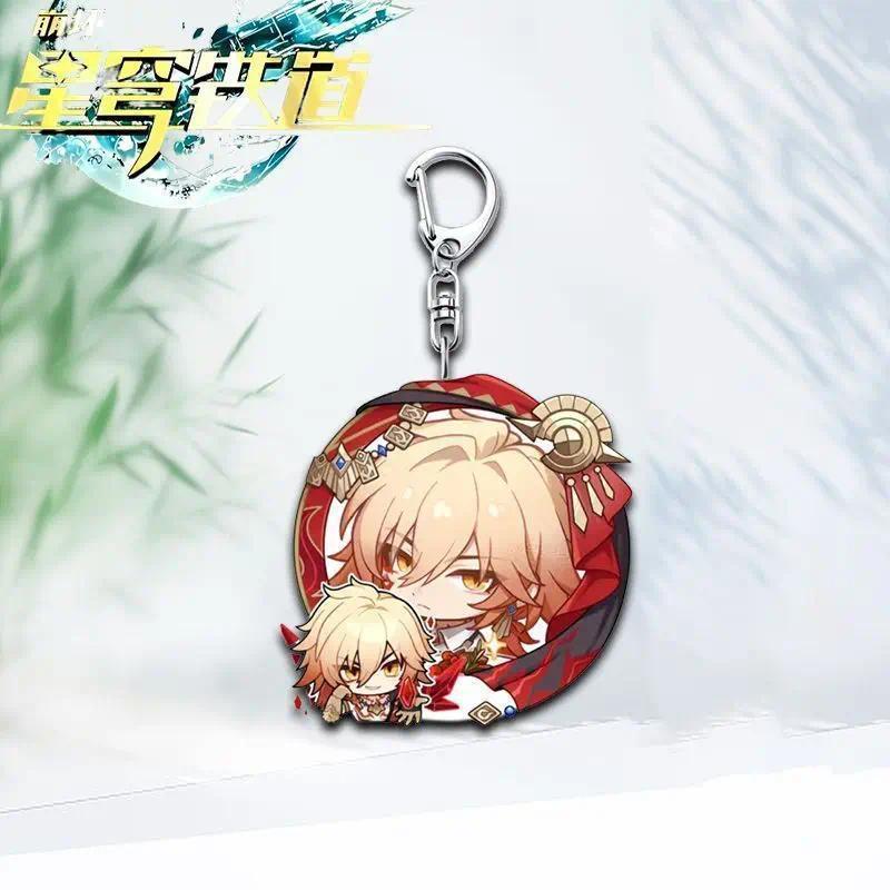 New Game Honkai Star Rail Keychain Hyacinthhia Cifera Dan Heng Bronya Rand Asta Mydei Móc Khóa Dày 4