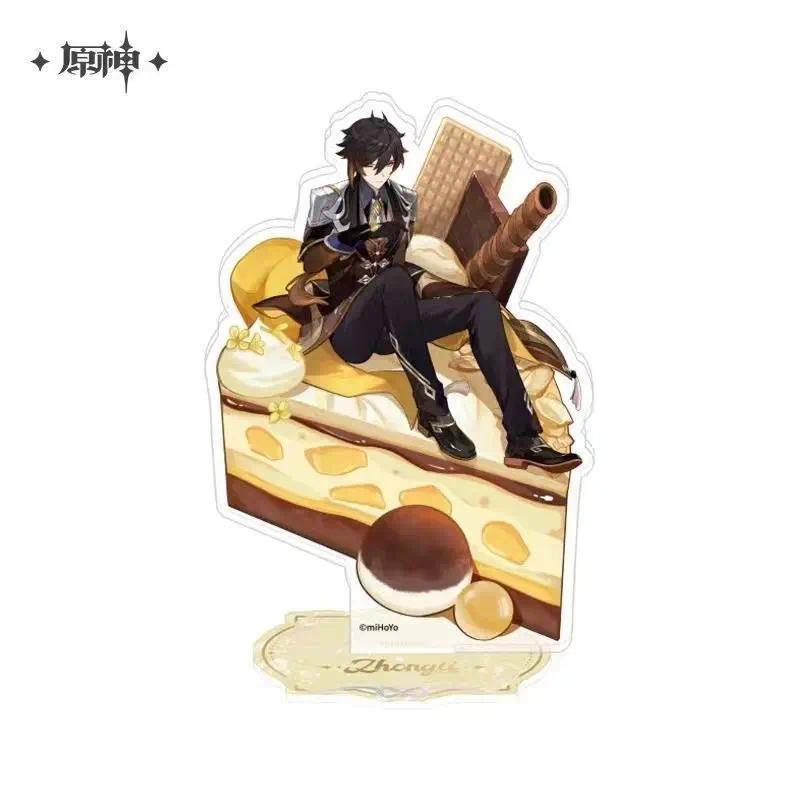 Genshin Impact Venti Mavika Furina Desktop Cake Standee Birthday Party Cute Figure Desktop Mô Hình S