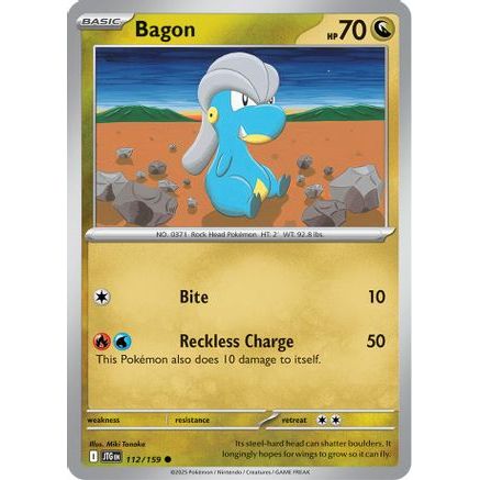 Thẻ Bài Pokemon Bagon - 112/159 - Common