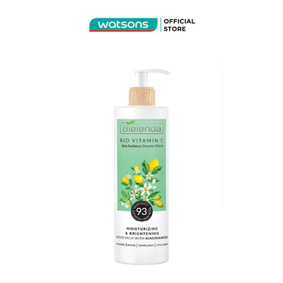 Sữa Dưỡng Thể Bielenda Bio Vitamin C Moisturizing Brightening Body Milk with Niacinamide 400ml