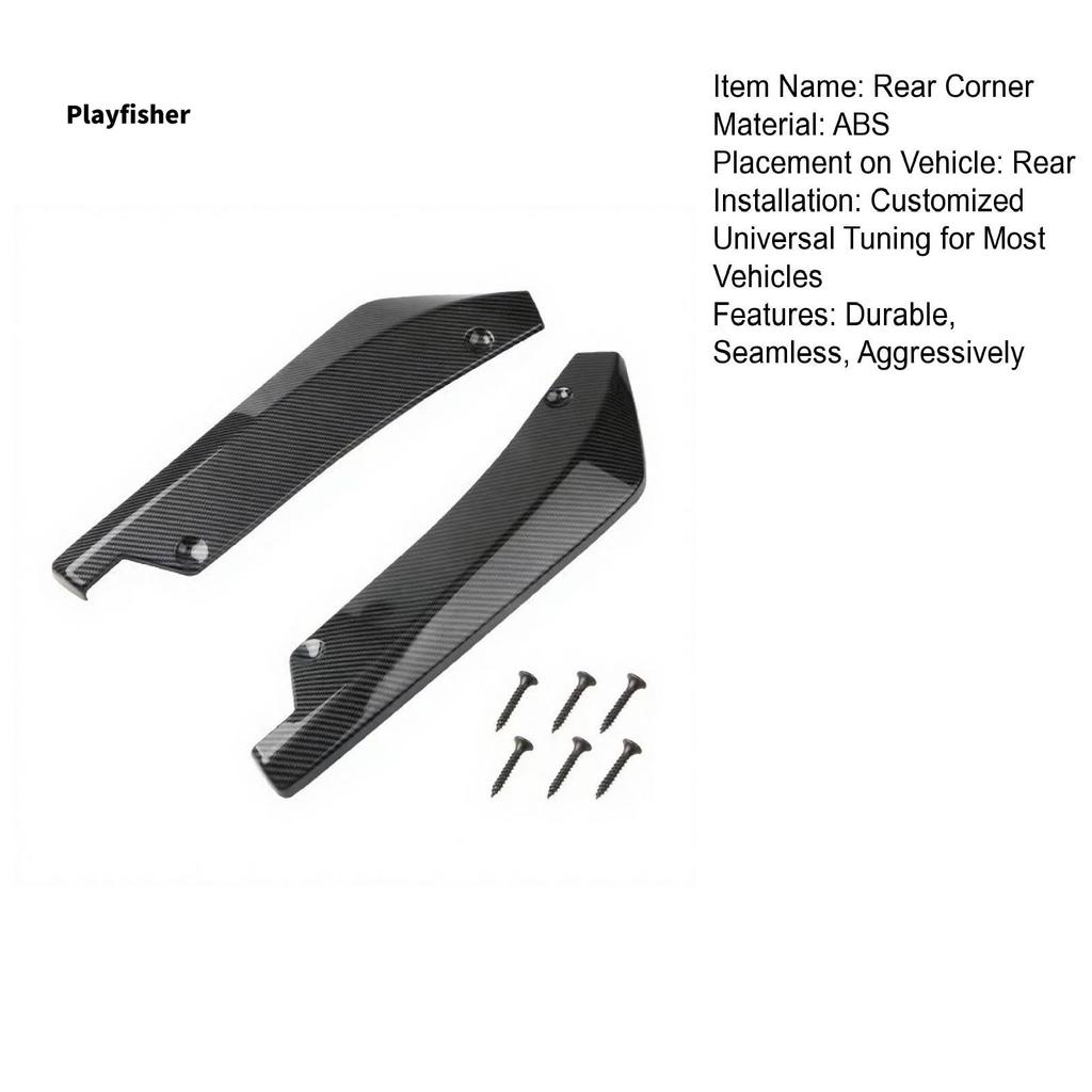 PLA- Đa Năng Cản Sau Môi Spoiler ABS Sợi Carbon Phong Cách Khuếch Tán Dễ Dàng Lắp Đặt Xe Phía Sau Fe