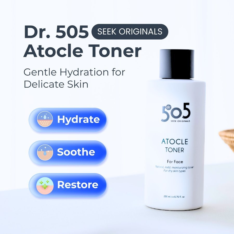 [Dr 505] Mực Atocle 200ml | Mực dưỡng ẩm & nhẹ nhàng với Ceramide NP & Chiết xuất thực vật được cấp 