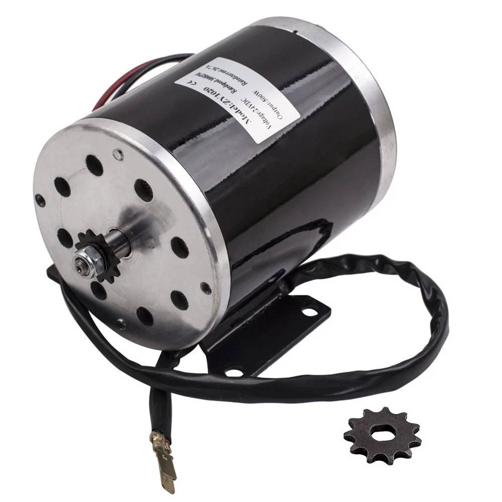 {} 500W 24V DC Động cơ điện ZY1020 cho xe tay ga go-kart minibike DIY Project