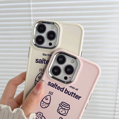 Suntaiho Dễ Thương Bơ Tráng Miệng Pastel Màu Hồng In Hình TPU Chống Sốc Cho iPhone 17-11 X XS XR Pro Max Plus