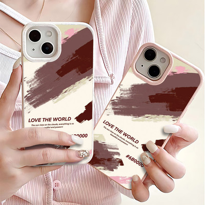 Suntaiho Trừu Tượng Đánh Bóng Kiểu Pastel Edge In Hình TPU Chống Sốc Cho iPhone 17-11 X XS XR Pro Max Plus