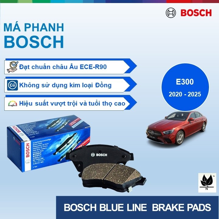 MÁ PHANH TRƯỚC BOSCH BLUE LINE MERCEDES-BENZ E300 [W213] ĐỜI 2020 ĐẾN 2025 [LM]