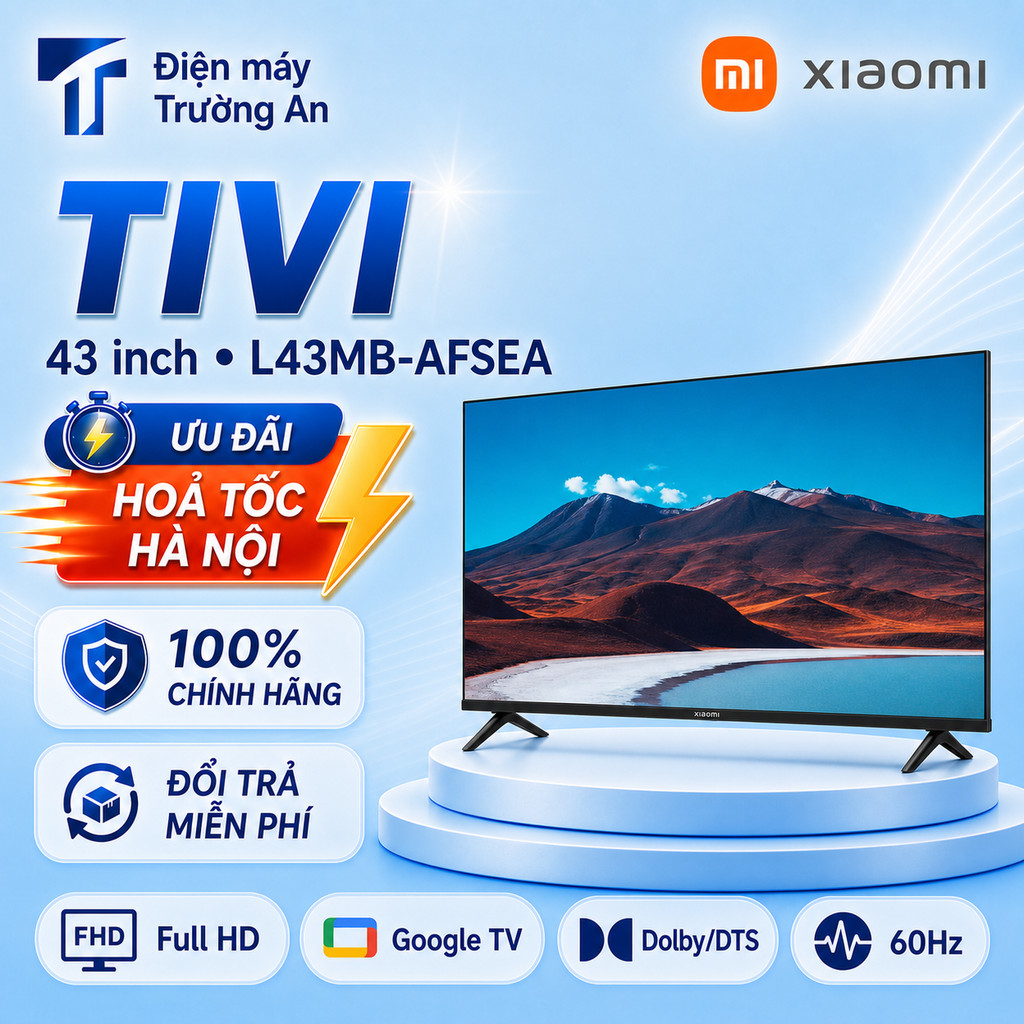 Google Tivi Xiaomi A 43 inch L43MB-AFSEA Google TV - Tivi gia đình