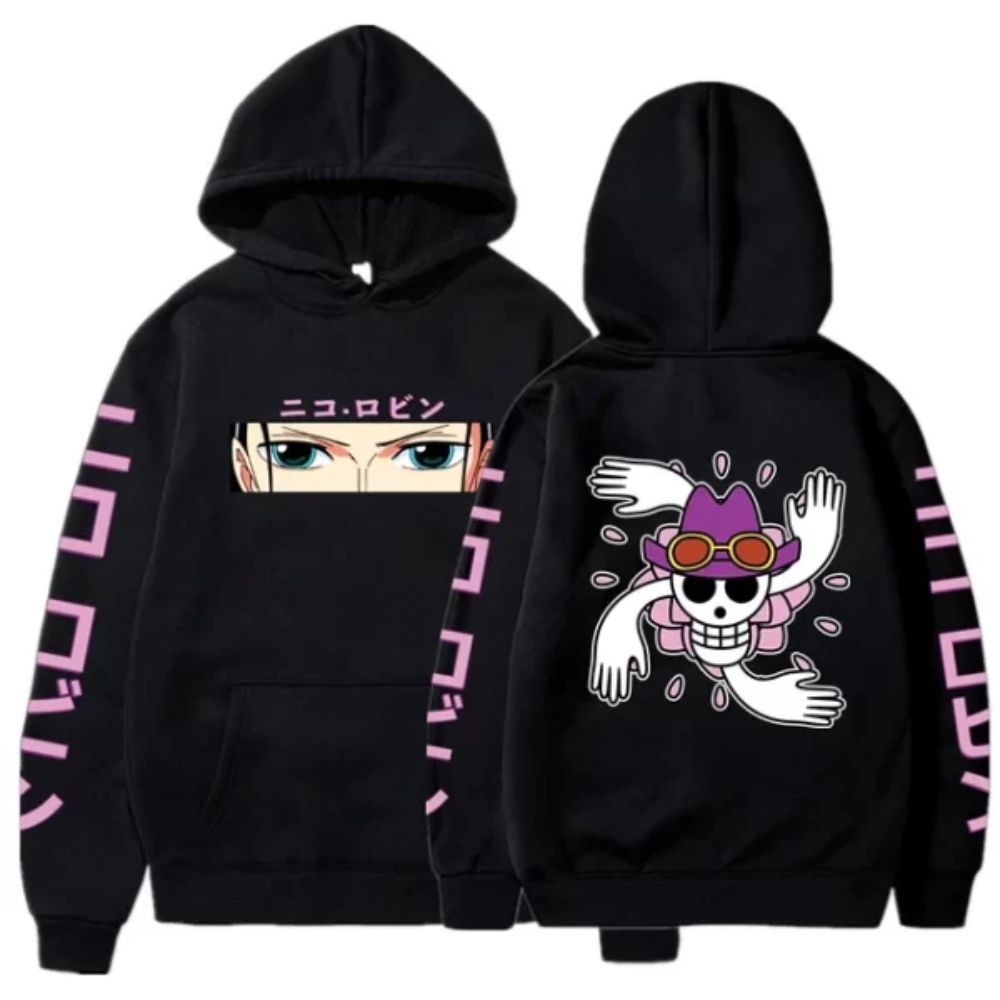 One Piece Hoody Nico Robin Graphic Anime Áo Chui Đầu Áo Nam Xu Hướng Thể Thao Đường Phố
