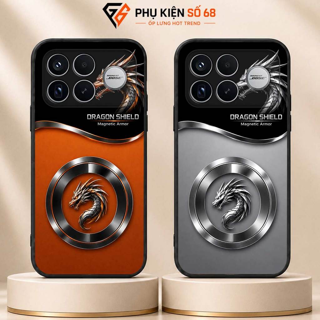 Ốp lưng Redmi K70, K70E, K70 Pro, K70 Ultra, K80, K80 Pro, K90, K90 Pro Max Dragon Shield Giáp Rồng 
