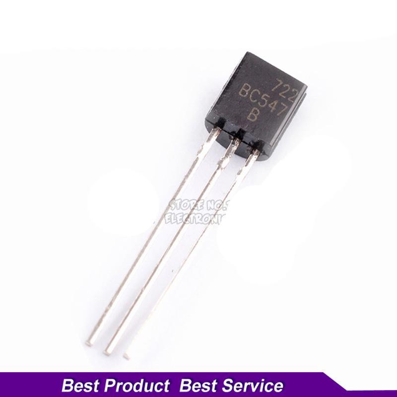 100 Chiếc BC547B BC547 TO-92 TO92 547B Triode Transistor Mới