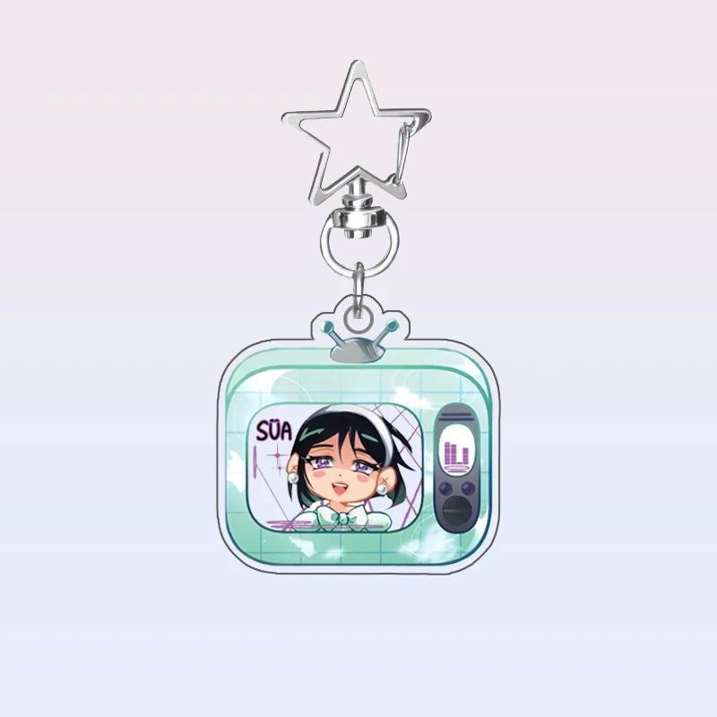 Creative Tv Design Anime Hanging Alien Stage Luka Ivan Till Keychain Anime Character Acrylic Móc Khó