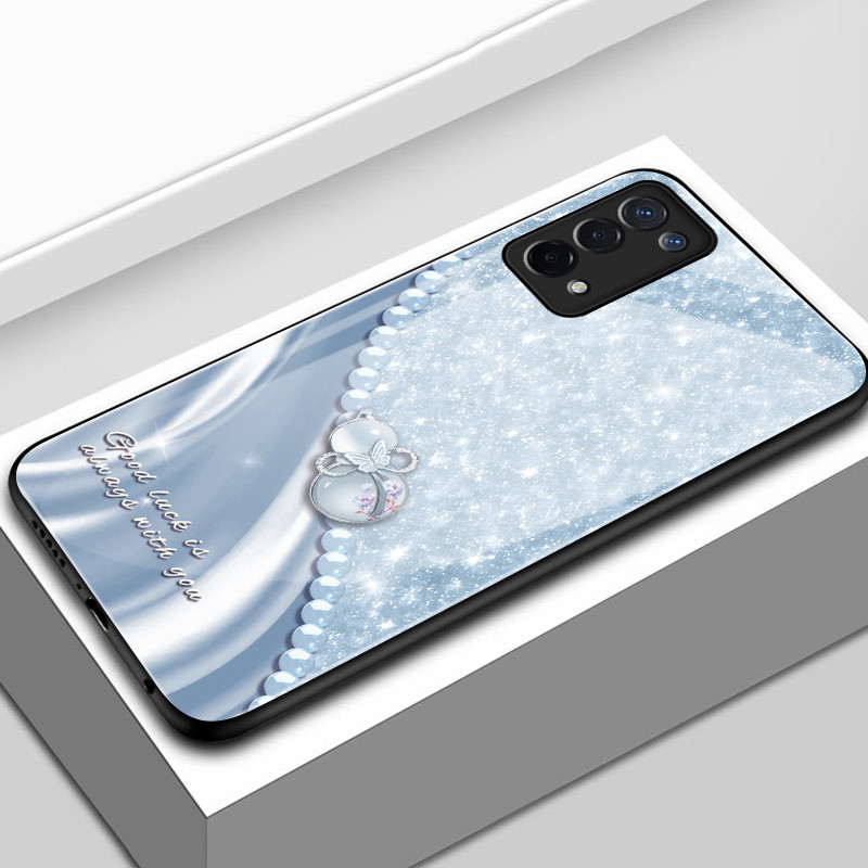 Ốp Lưng Cho OPPO A54 5G A55 5G A74 5G A93 5G A95 F19 F19s Reno 6 Lite Điện Thoại Pod Hoặc Ngọc Trai 