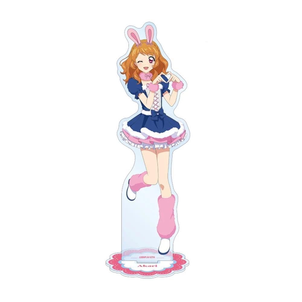 Aikatsu Qipao Series Ichigo Hoshimiya Cute Anime Mica Keychain Holder Model Display Cosplay Mô Hình 