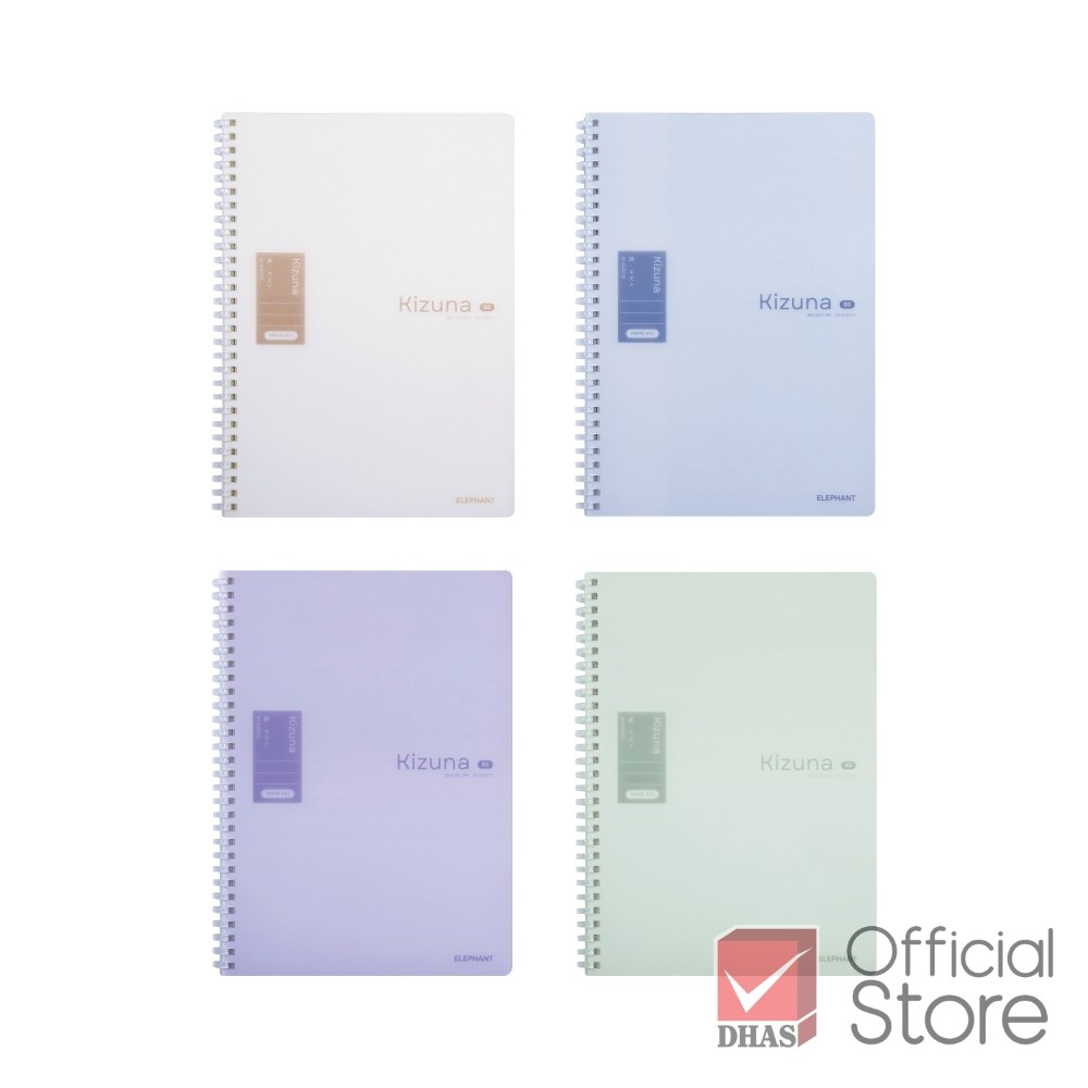 Cuốn Sổ Lò Xo Bìa Nhựa Elephant Kizuna MPPB-501 B5 80gsm 80 Trang