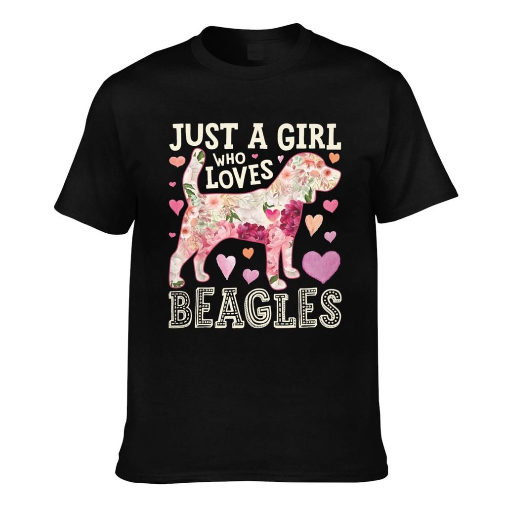 Tùy chỉnh In Beagle Just A Men Who Loves Beagles Dog Flower Men 'S Tee