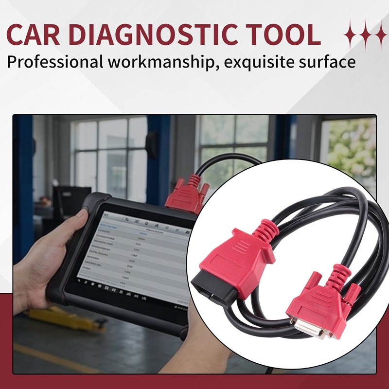 Cáp Obd2 Kiểm Tra Chính Cáp 15 Pin Cho Autel Maxisys MK808 / MP808 / MS906 / MS908 / MK908, Cáp Nối 