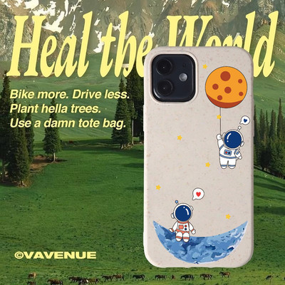 Suntaiho Dễ Thương Phi Hành Gia Không Gian Speckked White In Hình TPU Chống Sốc Cho iPhone 17-11 X XS XR Pro Max Plus