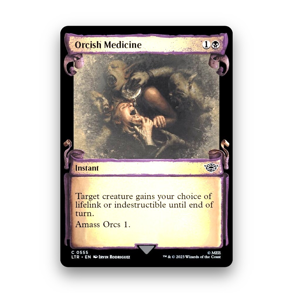 [MTG] Thuốc Orcish (Trưng bày Bạc) (555) [LTR] [ĐEN] [COMMON] | Phép thuật tập hợp