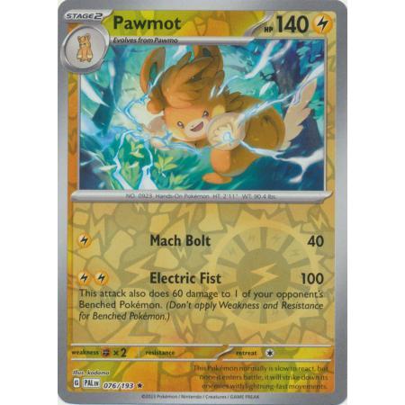 Thẻ Bài Pokemon Pawmot - 076/193 - Holo Rare Reverse Holo