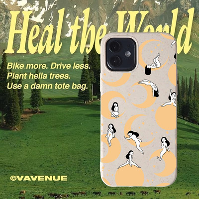 Suntaiho Moon Goddess Pattern Pastel Speckle In hình TPU chống sốc cho iPhone 17-11 X XS XR Pro Max Plus