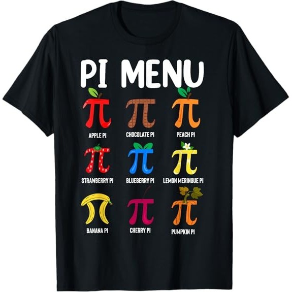 Pi Menu 3.14 Pi Symbol - Math Teacher Happy Pi Day Áo thun Tee hay nhất