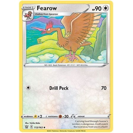 Thẻ Bài Pokemon Fearow - 112/163 - Uncommon