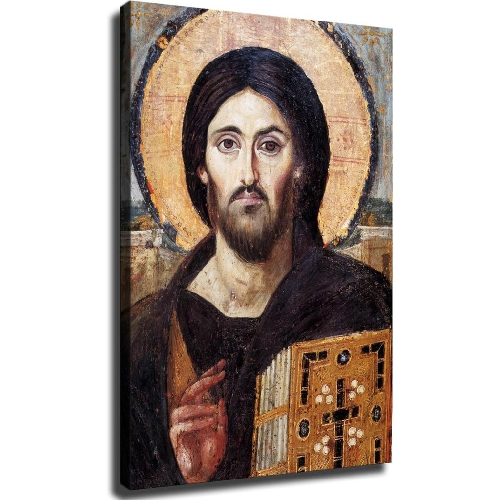 Nghệ thuật treo tường The Christ Pantocrator of St Catherine 's Monastery at Sinai - Jesus Christ Ca