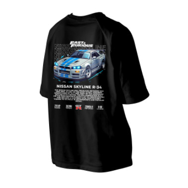Áo thun Skyline Gtr34 Microfiber