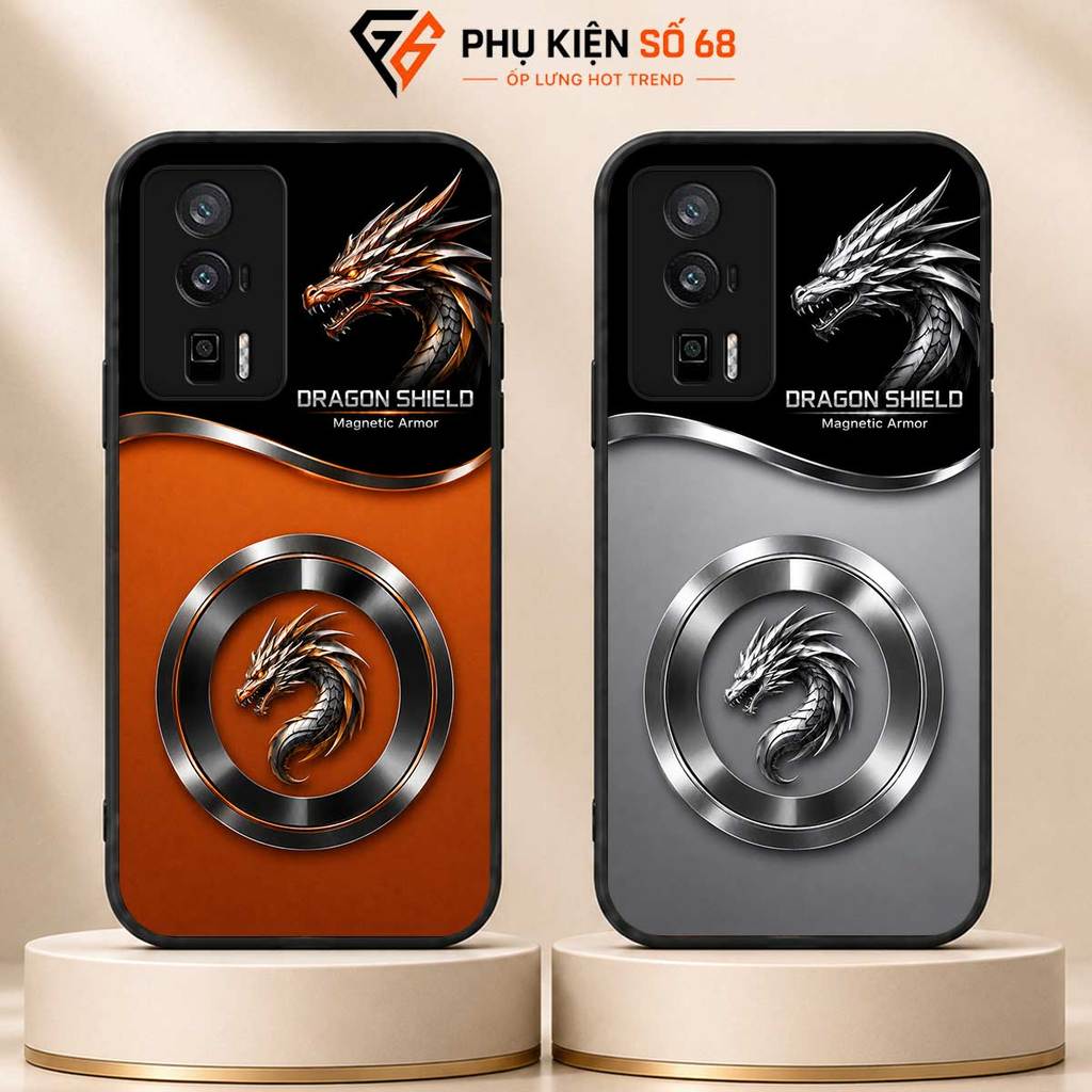Ốp lưng Redmi K40, K40 Pro, K50, K50 Pro, K60, K60 Pro, POCO F5 Pro, Ultra Gaming Dragon Shield Giáp