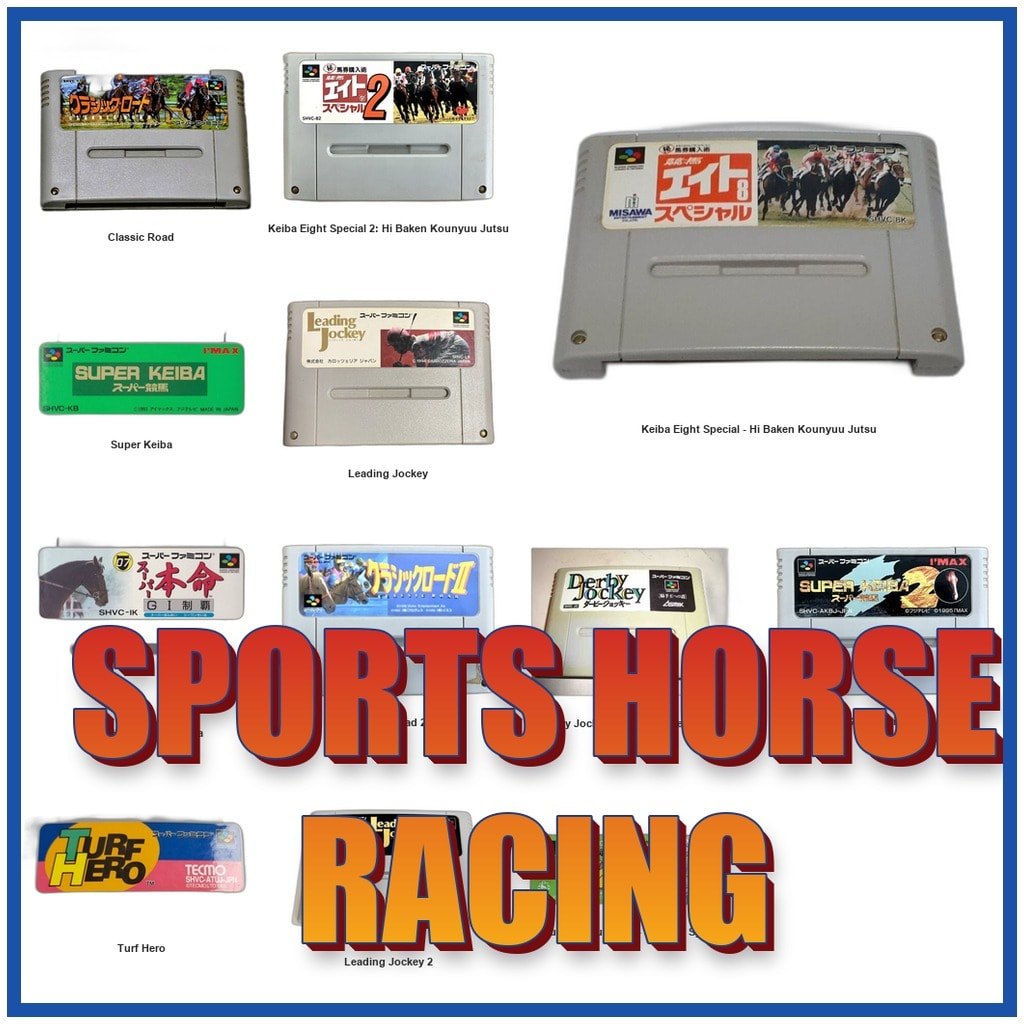 Sports / Horse Racing Keiba Eight Special Hi Baken Kounyuu Jutsu/Classic Road SFC SNES Super Famicom