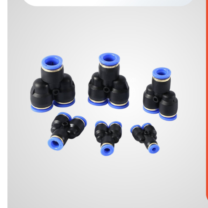 Đầu Nối Khí Nén SNS SPY-4, Fitting Ghép Nối Ống Dẫn Khí Nén, Chất Liệu Nhựa