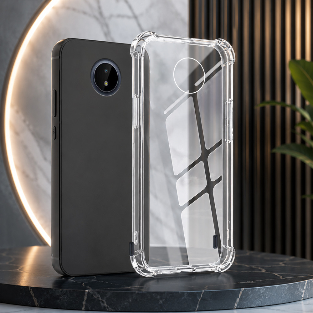 Ốp lưng Nokia 3.4 / G10 / C20 / C30 / C21 Plus tpu đen vs dẻo trong suốt hạn chế rơi vỡ