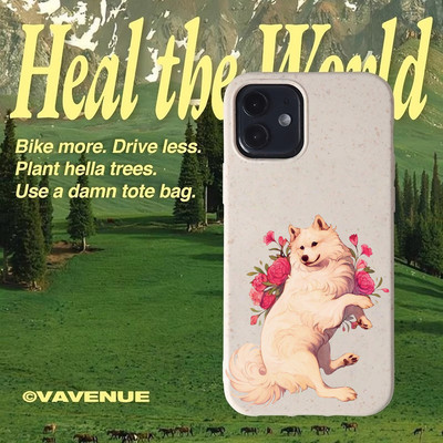 Suntaiho Chó Dễ Thương Họa Tiết Hoa Màu Hồng In Hình Chống Sốc TPU Dành Cho iPhone 17 16 15 14 13 12 11 X XS XR Pro Max Plus