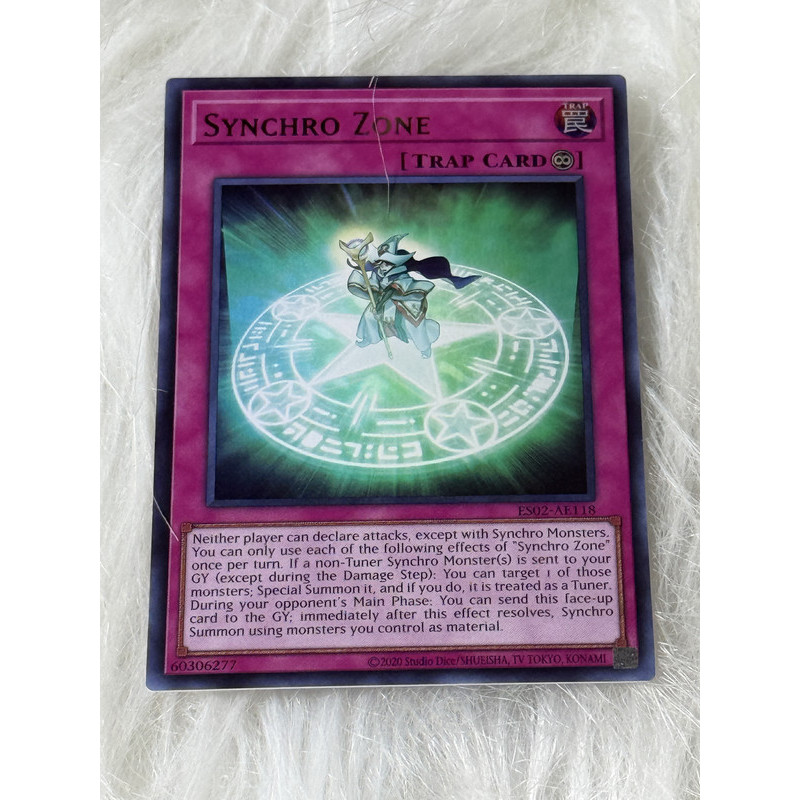 Thẻ bài Yugioh Tiếng Anh chính hãng:  "Synchro Zone" (ES02-AE118)