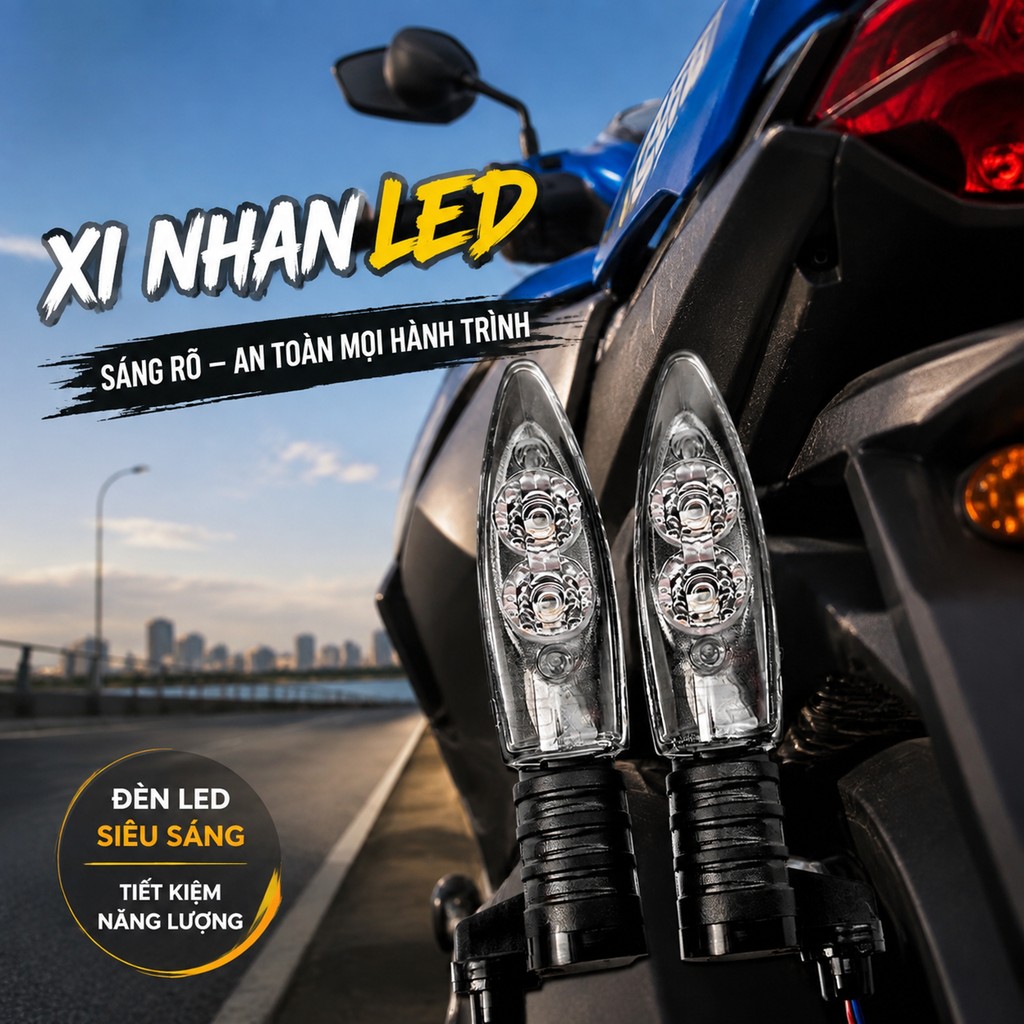 Đèn xi nhan LED FAYUANJUSHI, phù hợp BMW S1000RR K1200R F700/800GS, phụ kiện độ xe máy