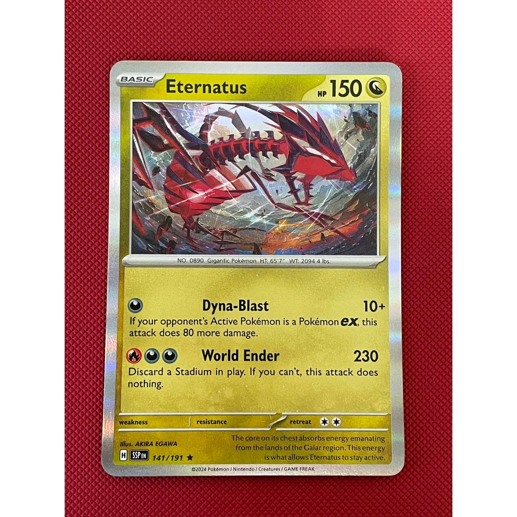 Thẻ Pokemon Eternatus SSP 141 / 191 Holo Tiếng Anh