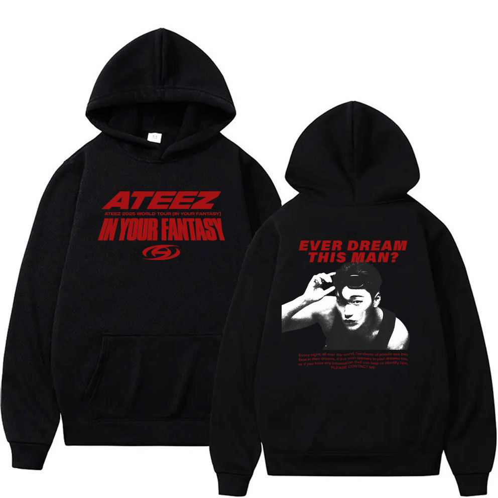 Ateez 2025 World Tour In Your Fantasy Ever Dream This Man Áo Hoodie Nam Xu Hướng Hàn Quốc Kpop Dạo P